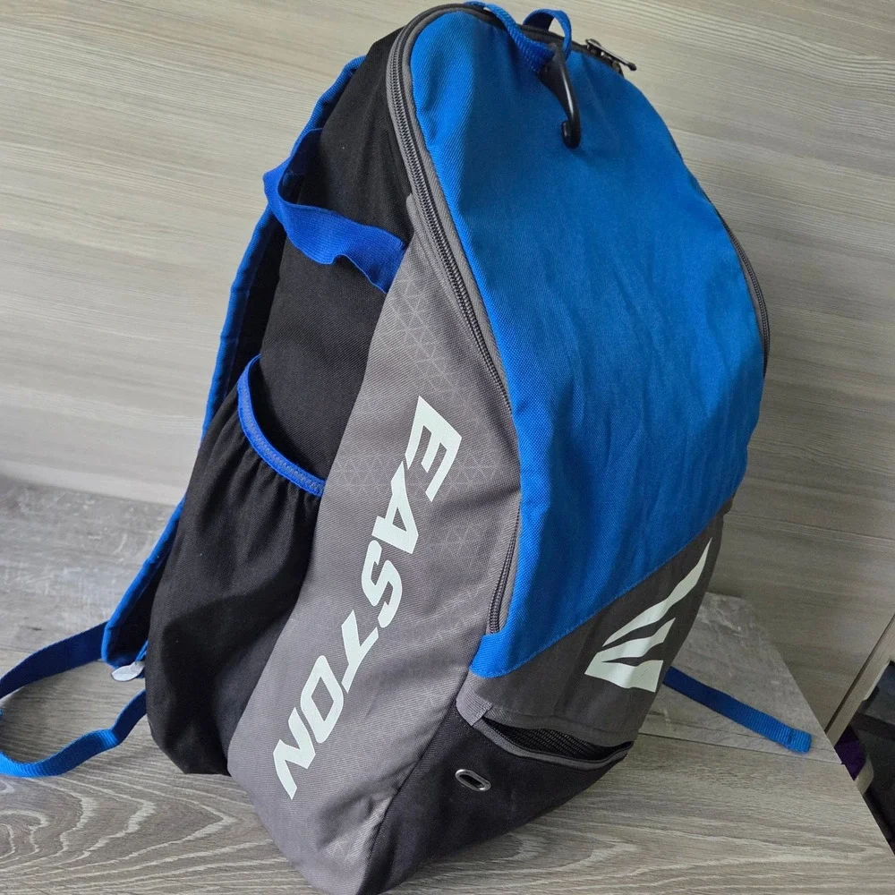 Easton E110BP Bat Pack Backpack Blue Grey Black Polyester Baseball Softball Bag